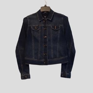 GAP Classic Dark Wash Denim Jacket Coat Size S